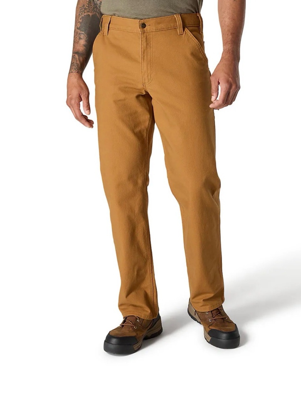 NWT Carhartt Men's Lightweight Duck Dungaree Work Pants Brown 46x30